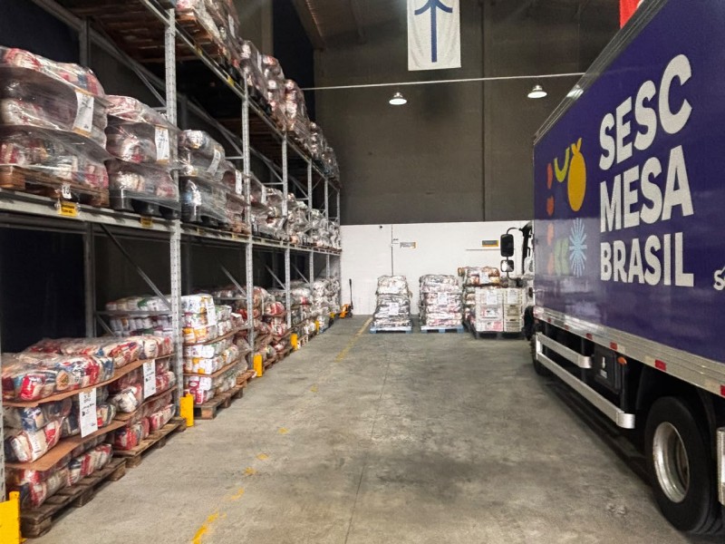 Sesc Mesa Brasil mobiliza toneladas de alimentos para famílias atingidas por temporal em Santiago e Alegrete