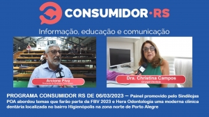 Programa Consumidor RS de 06/03/2023 no Canal Bah! 20/520 da Claro NET TV