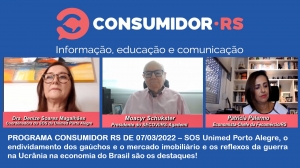 Programa Consumidor RS de 07/03/2022 no Canal Bah! 20/520 da Claro NET TV
