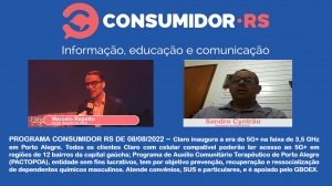 Programa Consumidor RS de 08/08/2022 no Canal Bah! 20/520 da Claro NET TV