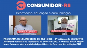 Programa Consumidor RS de 16/01/2023 no Canal Bah! 20/520 da Claro NET TV