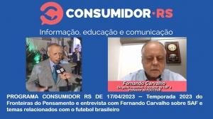 Programa Consumidor RS de 17/04/2023 no Canal Bah! 20/520 da Claro NET TV