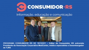 Programa Consumidor RS de 18/10/2021 no Canal Bah! 20 e 520 da Claro NET TV