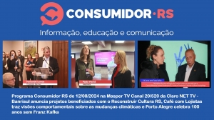 Programa Consumidor RS de 19/08/2024 na Masper TV Canal 20/520 da Claro NET TV