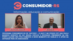 Programa Consumidor RS de 19/07/2021 no Canal Bah! 20/520 da Claro NET TV