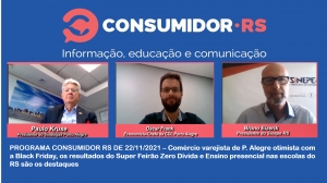 Programa Consumidor RS de 22/11/2021 no Canal Bah! 20/520 da Claro NET TV Porto Alegre