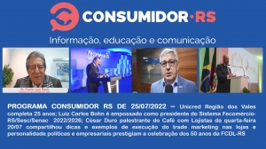 Programa Consumidor RS de 25/07/2022 no Canal Bah! 20/520 da Claro NET TV