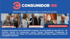 Programa Consumidor RS de 28/10/2024 na Masper TV Canal 20/520 da Claro NET TV